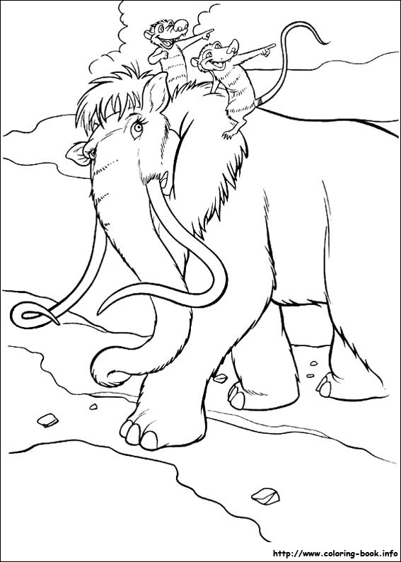 Ice Age coloring picture